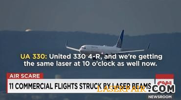 FAA：新泽西州一晚有12架飞机遭遇激光照射