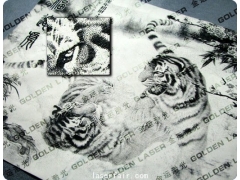 皮画雕刻 虎