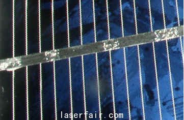 太阳能电池单元模块中的激光焊接