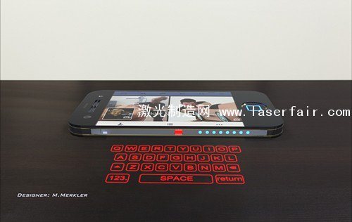 丑爆了 iPhone8概念机带激光键盘投影