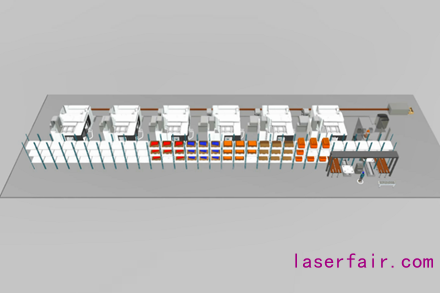  Fastems旗舰版定制型柔性自动化系统——MLS，在集成多台机加设备的同时，还将自动去毛刺单元、机内检测、视觉系统、打印机、集中切屑处理系统、中央冷却系统等一系列生产辅助设备灵活集成到生产线中。