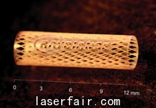 生物可吸收支架原型的筋宽约为80微米，筋厚150微米